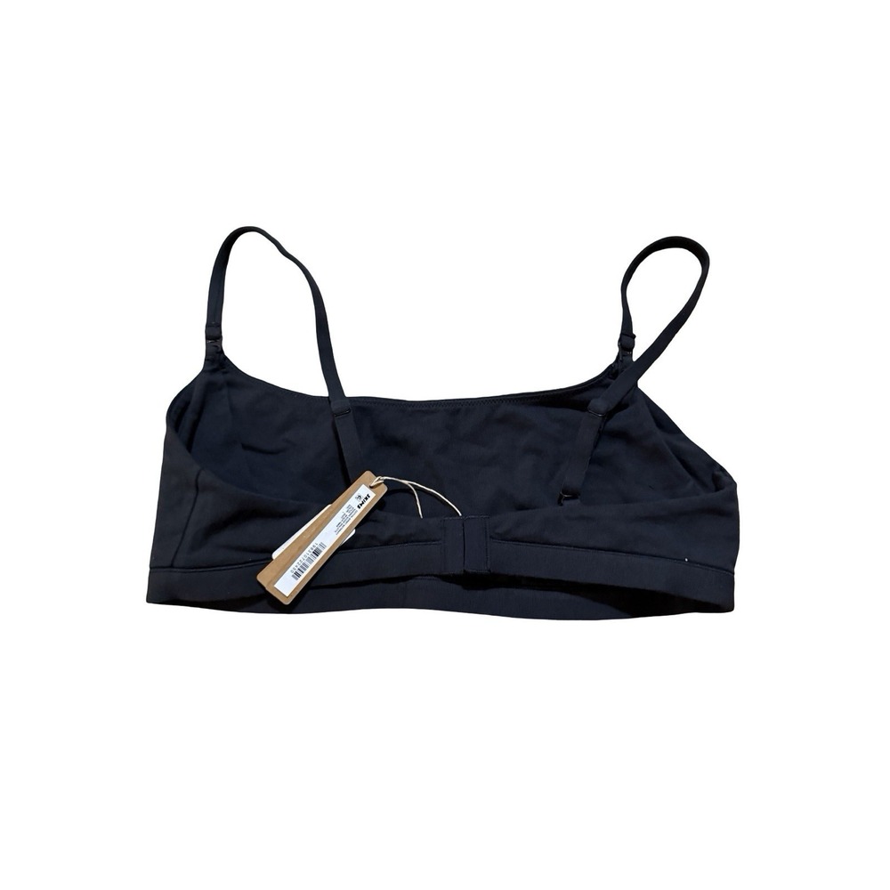 Skims Cotton Jersey Maternity Nursing Scoop Bralette - Soot - Large - NWT - Picture 4 of 5
